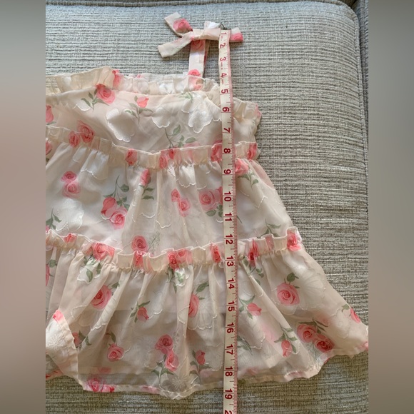 Toddler Floral Pink and White Dress - 18 months? - Picture 6 of 7